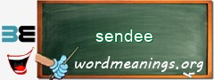 WordMeaning blackboard for sendee